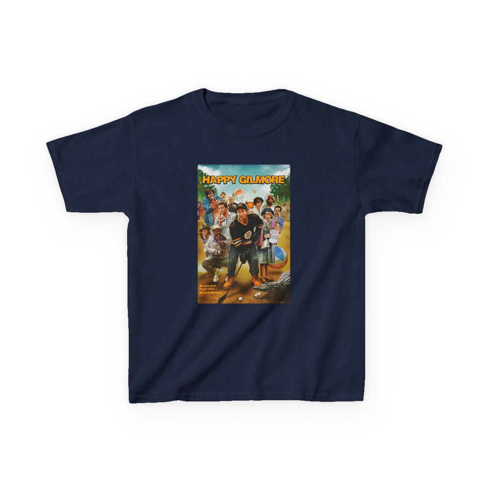 Happy Gilmore Funny Golf Movie T Shirt Navy